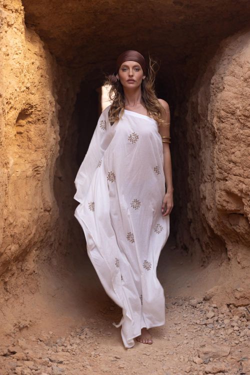 Handgefertigtes Baumwollkleid 